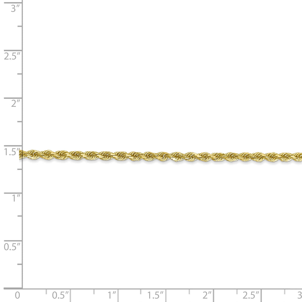 10k 2.25mm Diamond-cut Rope Chain X70957