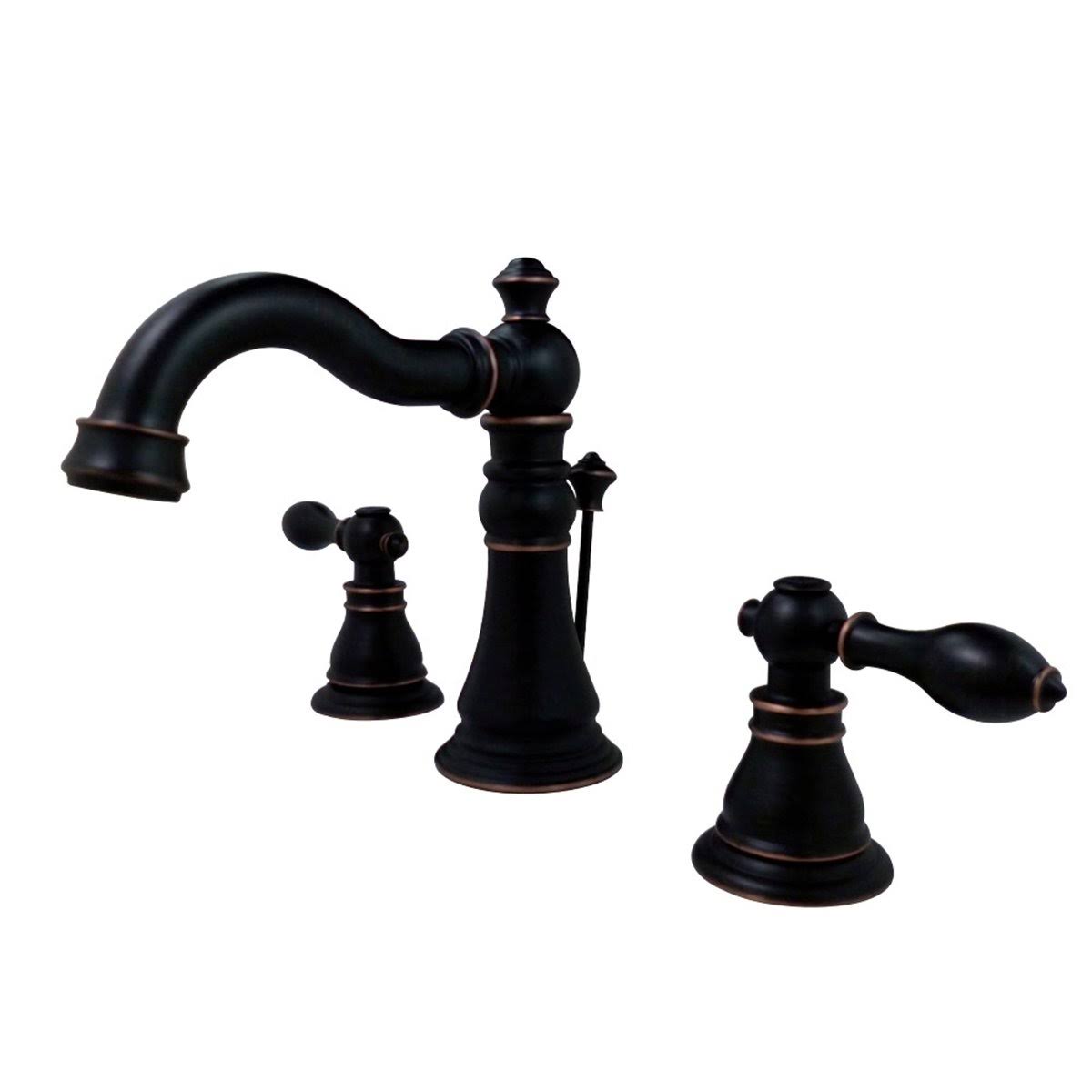 Matte Black Widespread Bathroom Faucet F96661