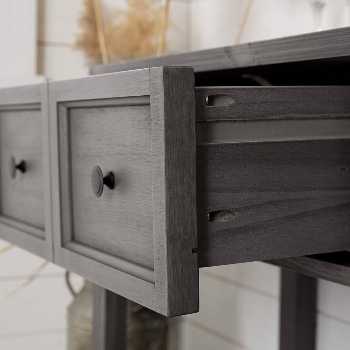 Solid Wood 2-Drawer Buffet V685236