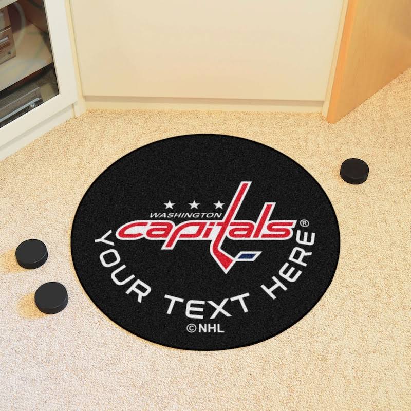 Personalized Hockey Puck Mat K125252