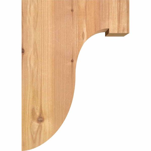 5 1/2x22W x 10x22D x 14x22H Western Red Cedar Corbel B1928