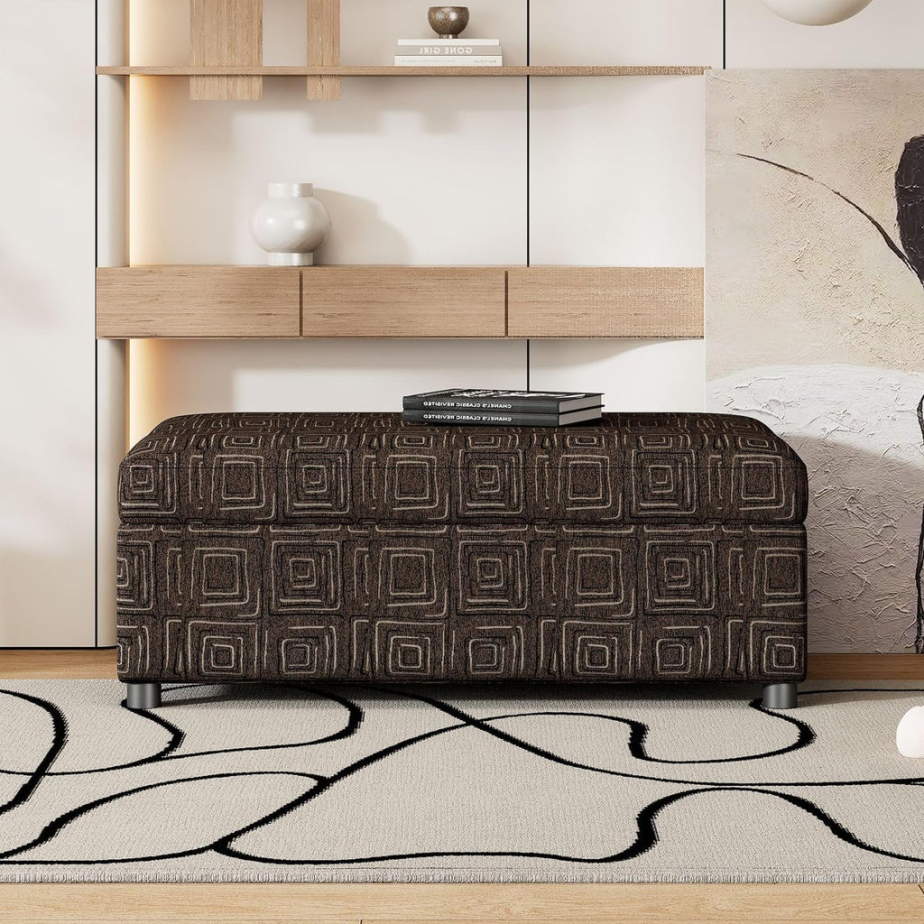 Full Size Folding Ottoman Bed with Mattress F497842