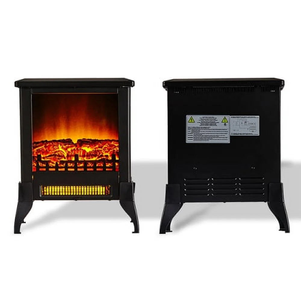 14" Freestanding Electric Fireplace Heater Q7058
