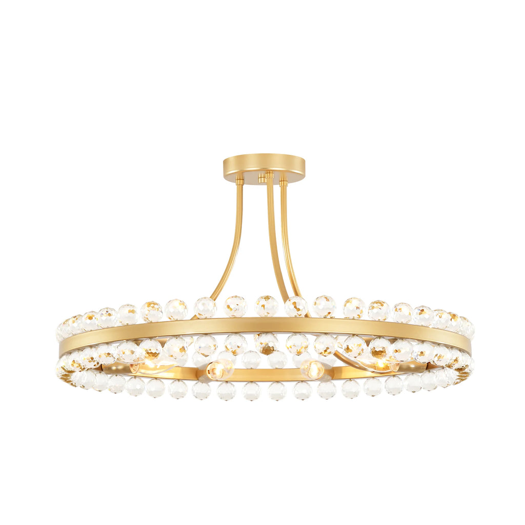 9-Light Dimmable Crystal Chandelier Z528617