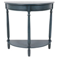 Antique Navy Half Round Accent Table B3446