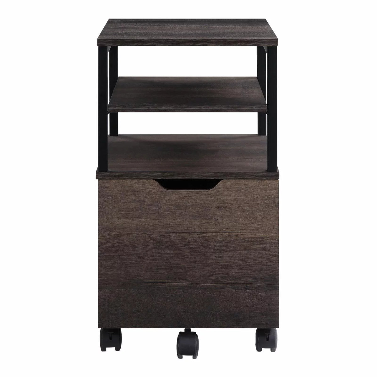 Wood 1-Drawer Mobile Storage Cart G5505