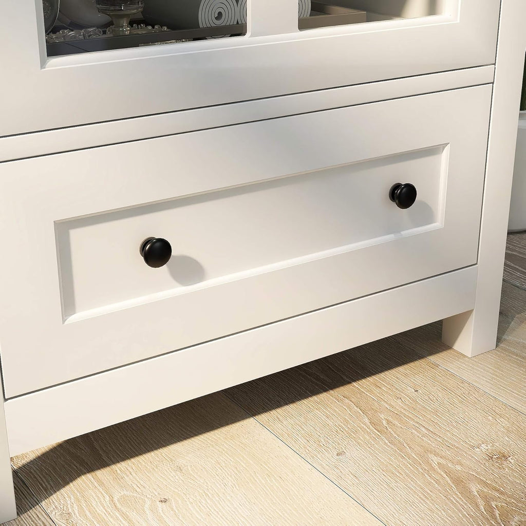 White Wooden Kitchen Storage Sideboard with Drawer Q235