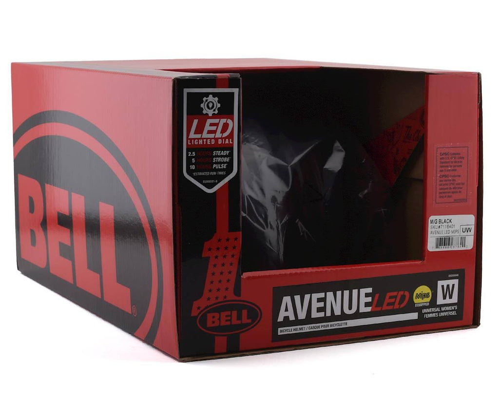 Matte / Gloss Black LED MIPS Helmet L151864