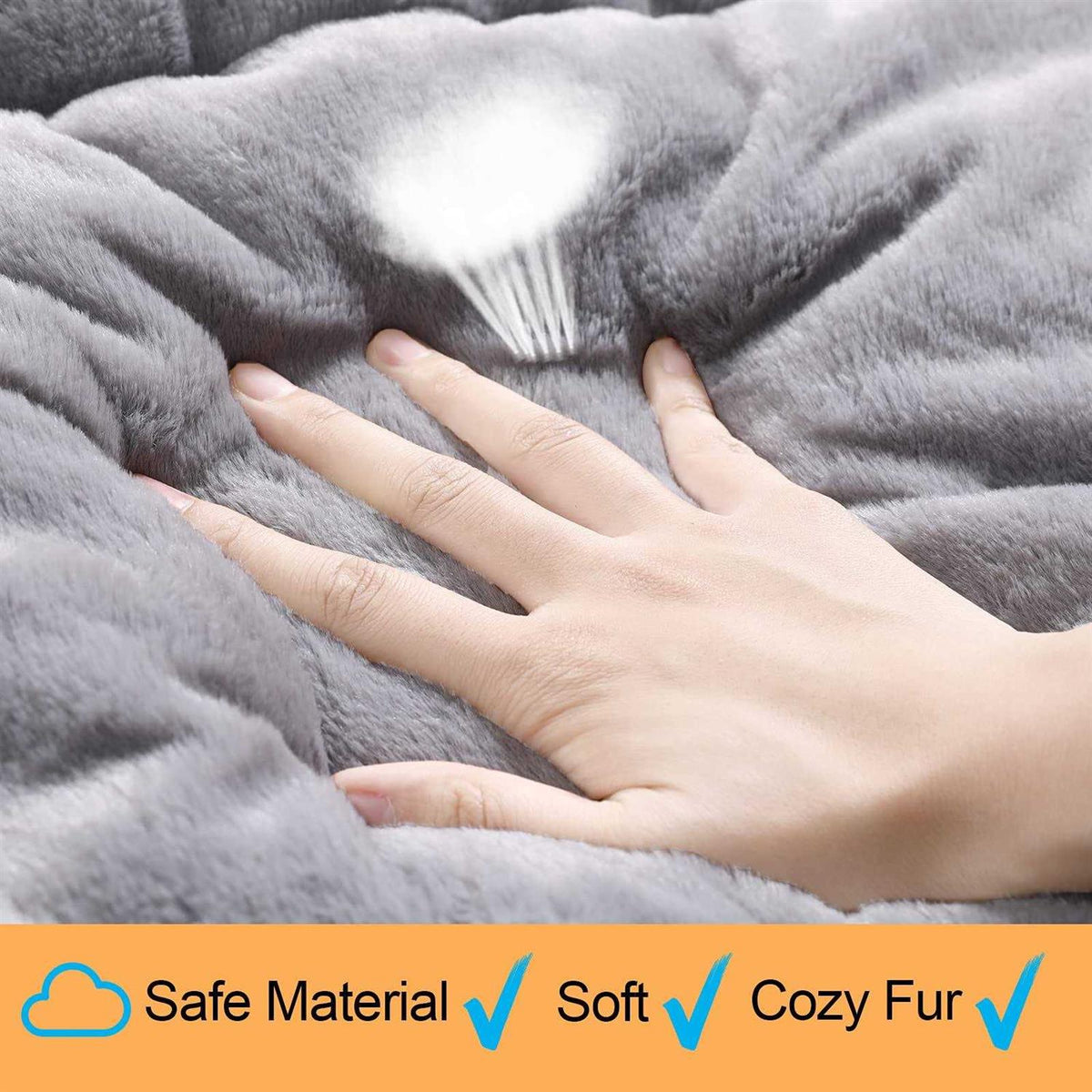 Dog Crate Bed Washable Anti-Slip Kennel Pad Q90693