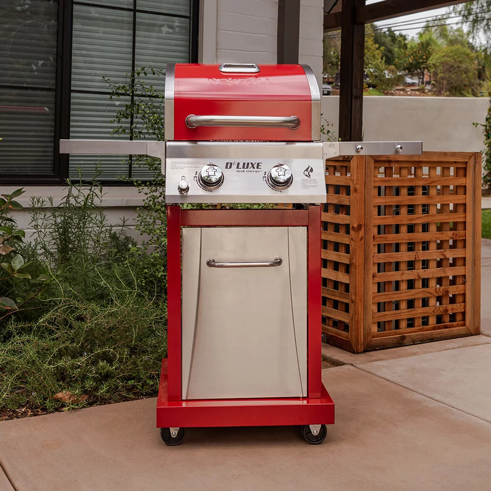 2-Burner Propane Gas Grill with 2 Foldable Shelves G61937