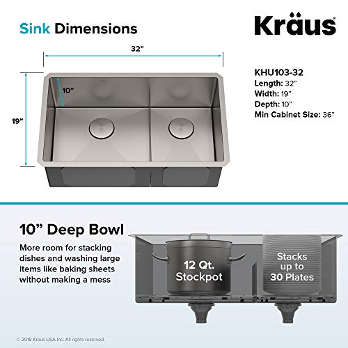 32 Inch Stainless Steel Single Bowl Utility Sink W98896