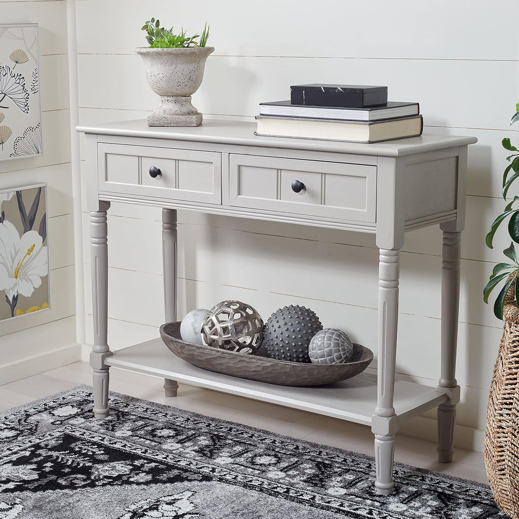 Vintage Grey 2-Drawer Console Table N25387