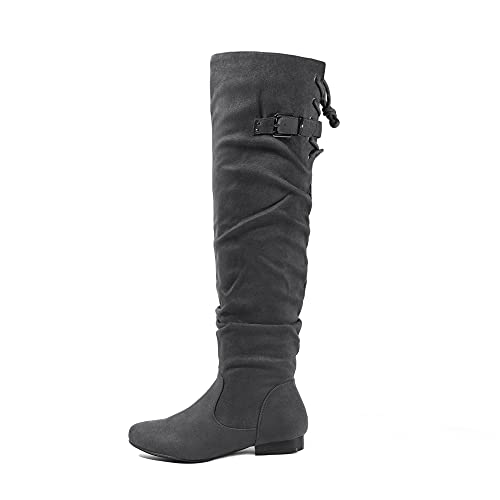 Women's Suede Over The Knee Thigh High Winter Boots G68841