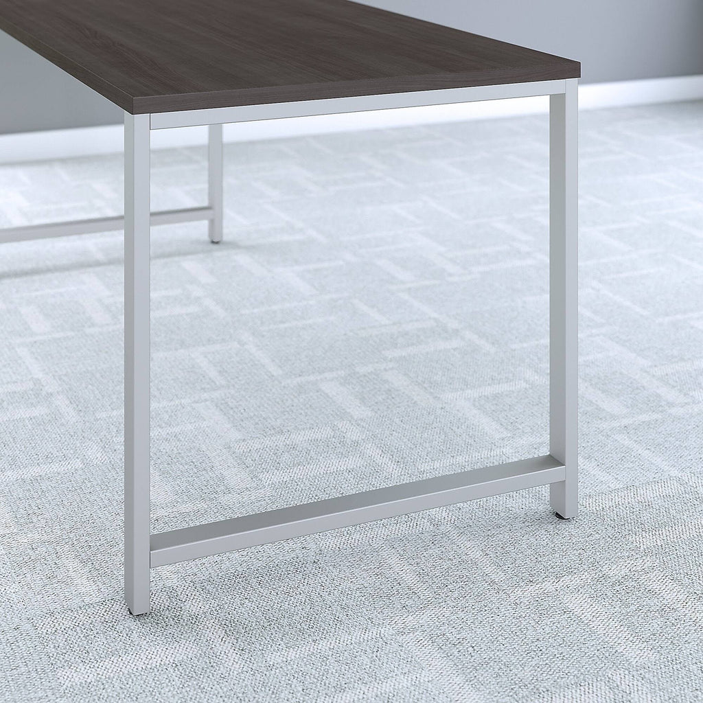 60W x 30D Table Desk with 3 Drawer Mobile File Cabinet, Storm Gray W318959