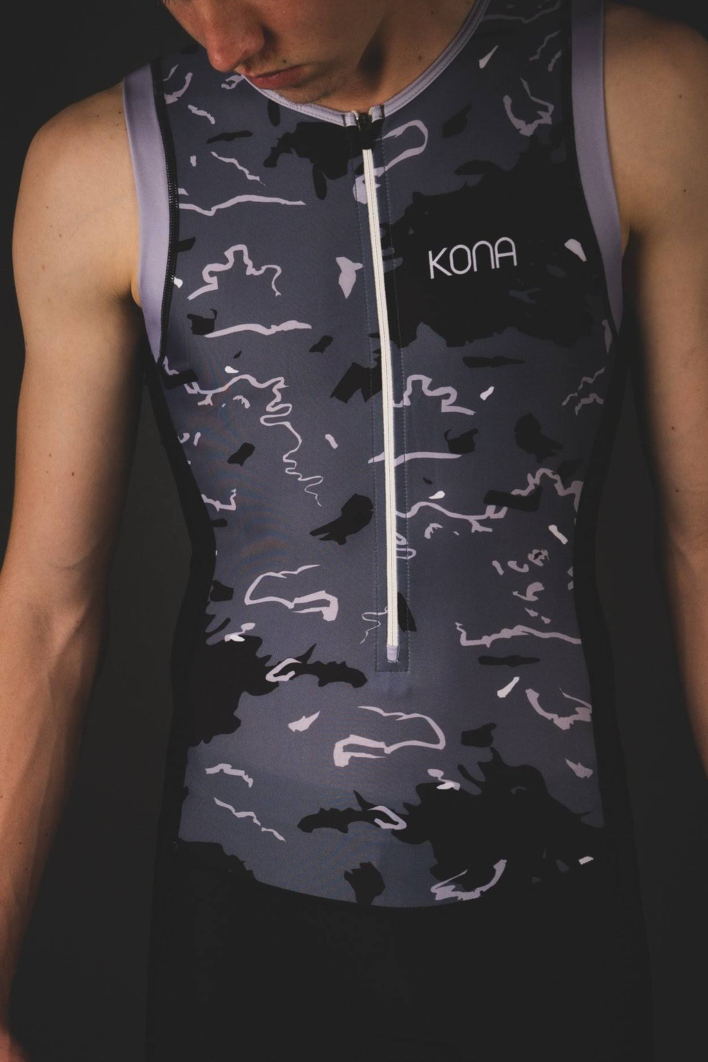 Aqua Camo Navy Camo Large Triathlon Race Suit E273