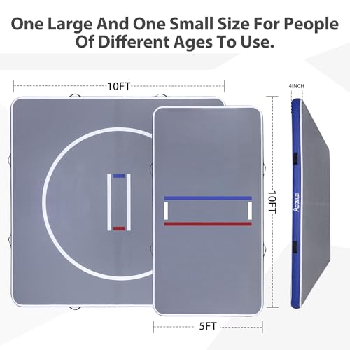 Gray Inflatable Wrestling Mat 10FT/5FT U29805