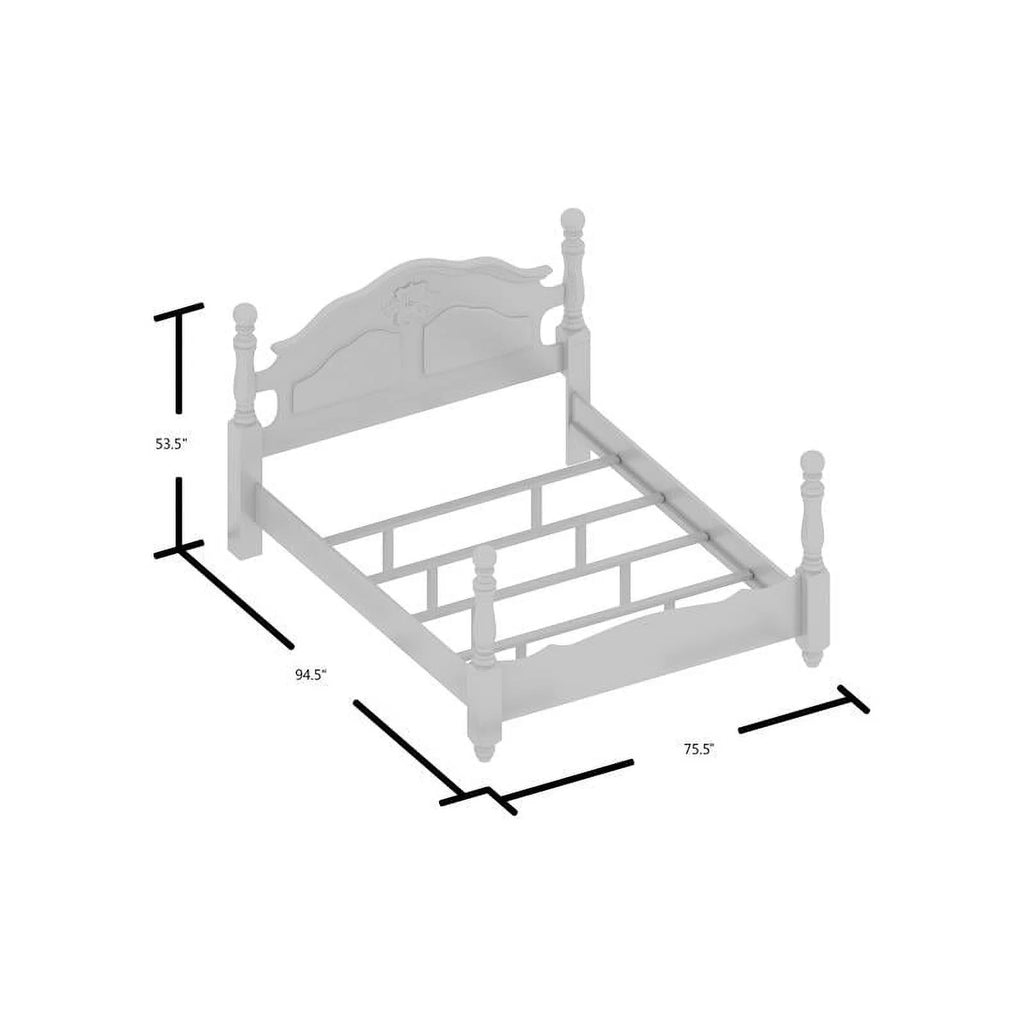 Solid Wood California King Bed in Brown H818250
