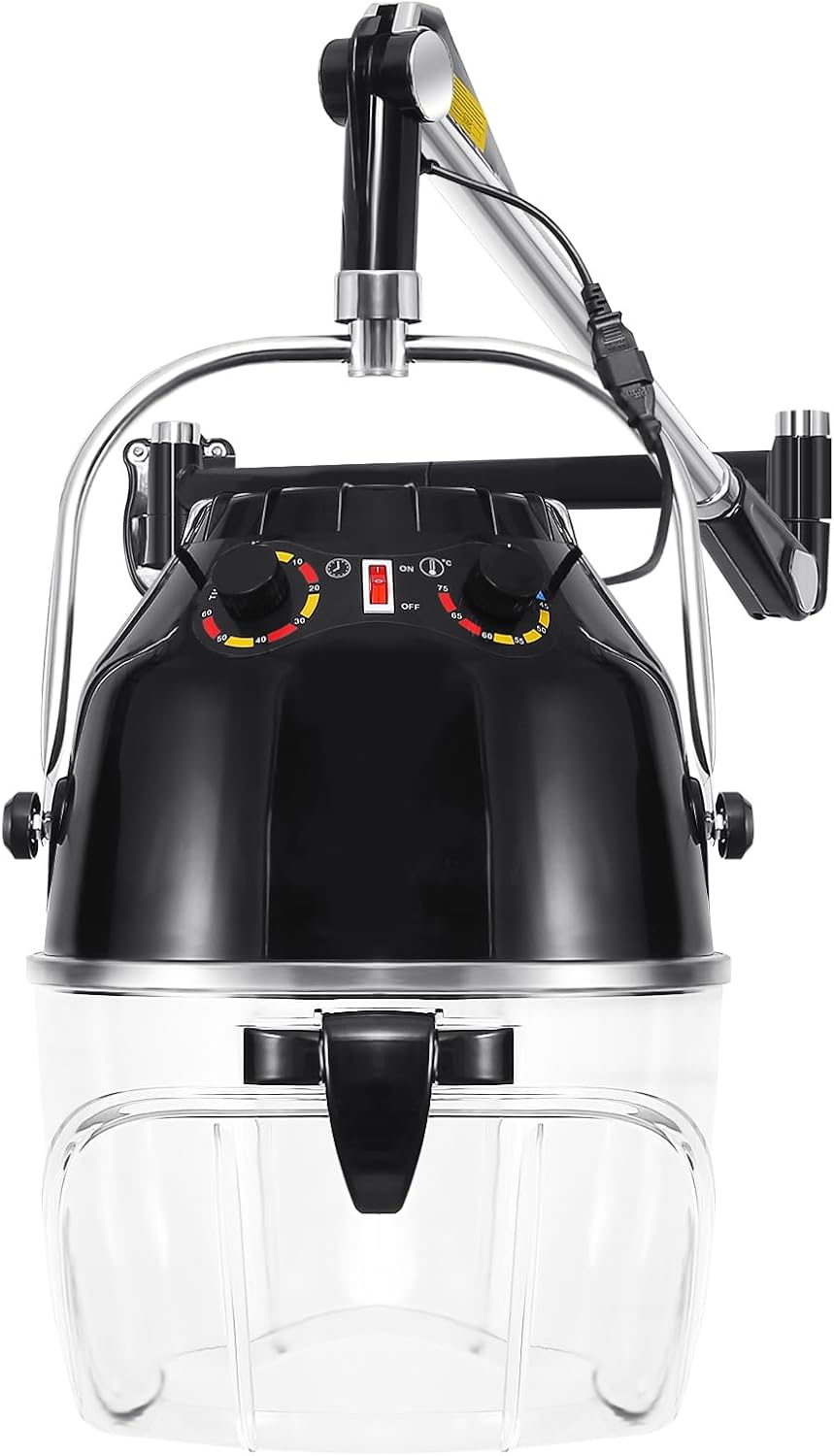 Black Wall Mounted Hair Dryer with Swivel Arm L42310