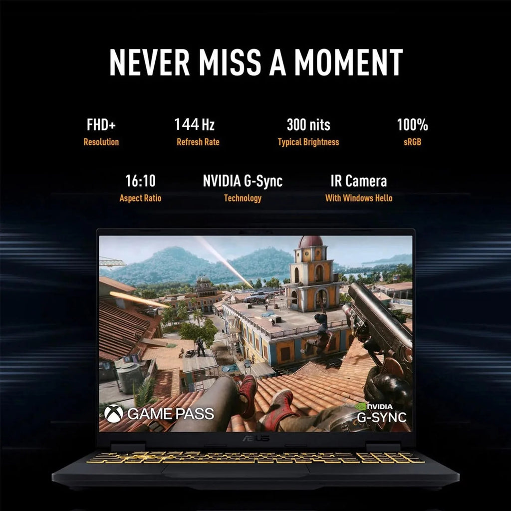 ASUS TUF A16 Gaming Laptop - AMD Ryzen 7 7445HS - RTX 4050 - Backlit Keyboard RGB - 16" WUXGA 144Hz - 32GB DDR5 RAM - 1TB PCIe SSD - Windows 11 - 2025 L180561
