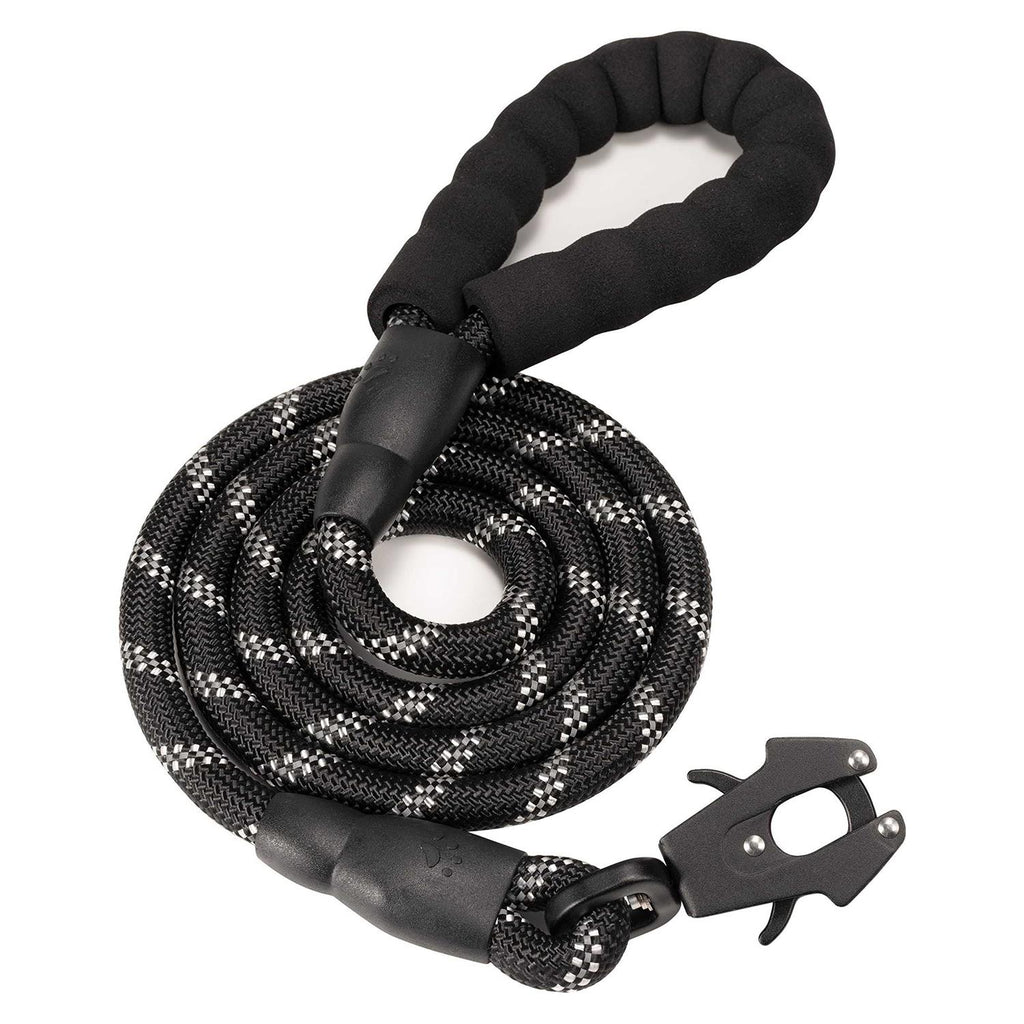 Heavy Duty Reflective Nylon Dog Leash with Locking Clip W4192