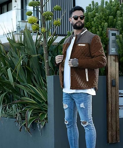 Men's Diamond Quilted Puffer Down Jacket R413971
