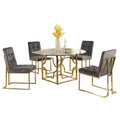 Gray 5 Piece Dining Set I40351