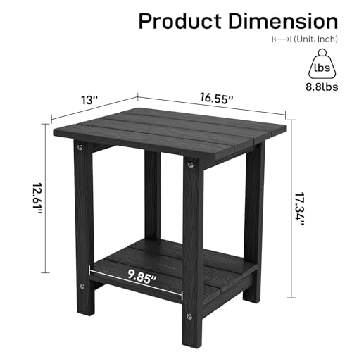 Midnight Blue HDPS Outdoor Side Table Q811