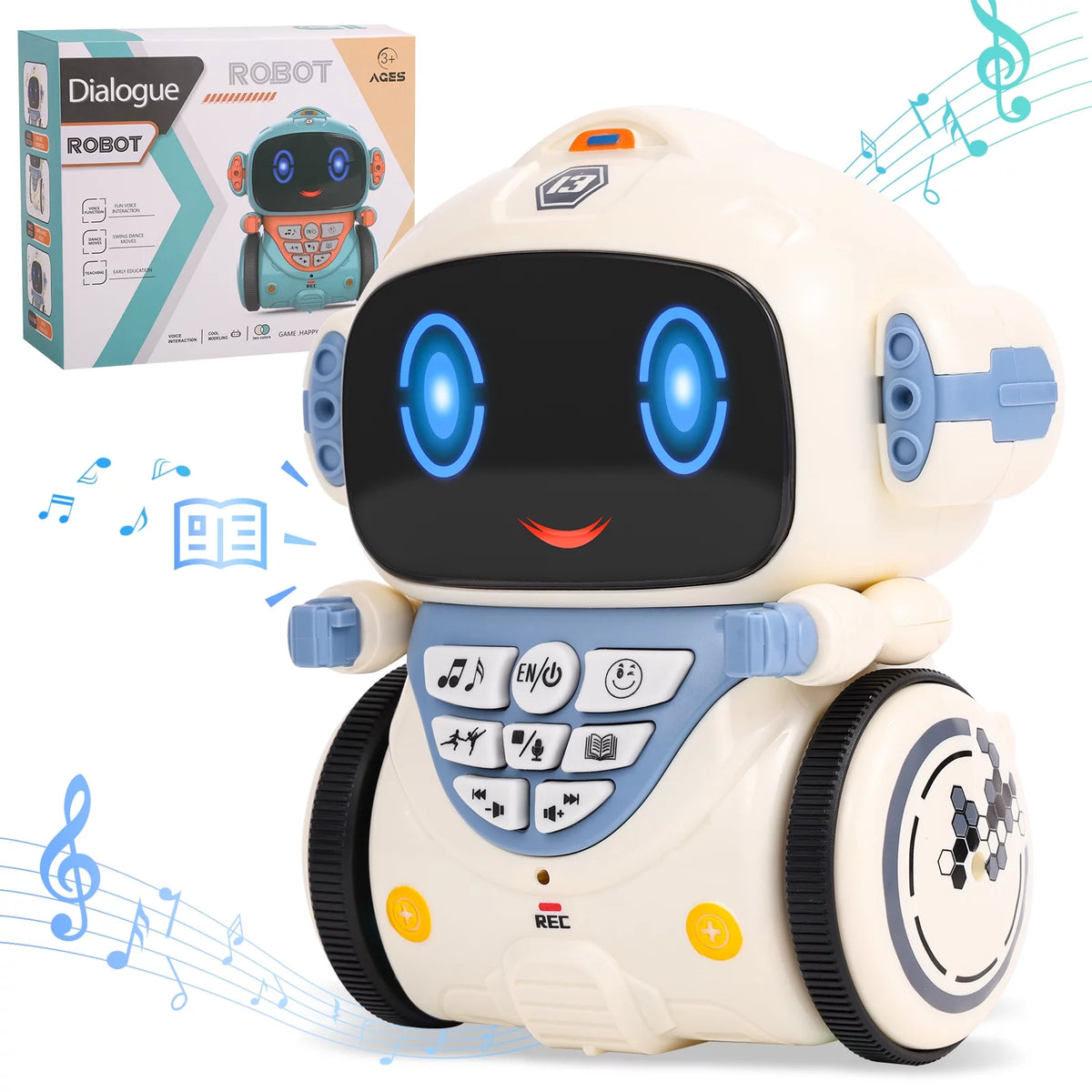 Kids Robot Toys with Voice Control Speech Recognition Singing Dancing Interactive Robot T389195