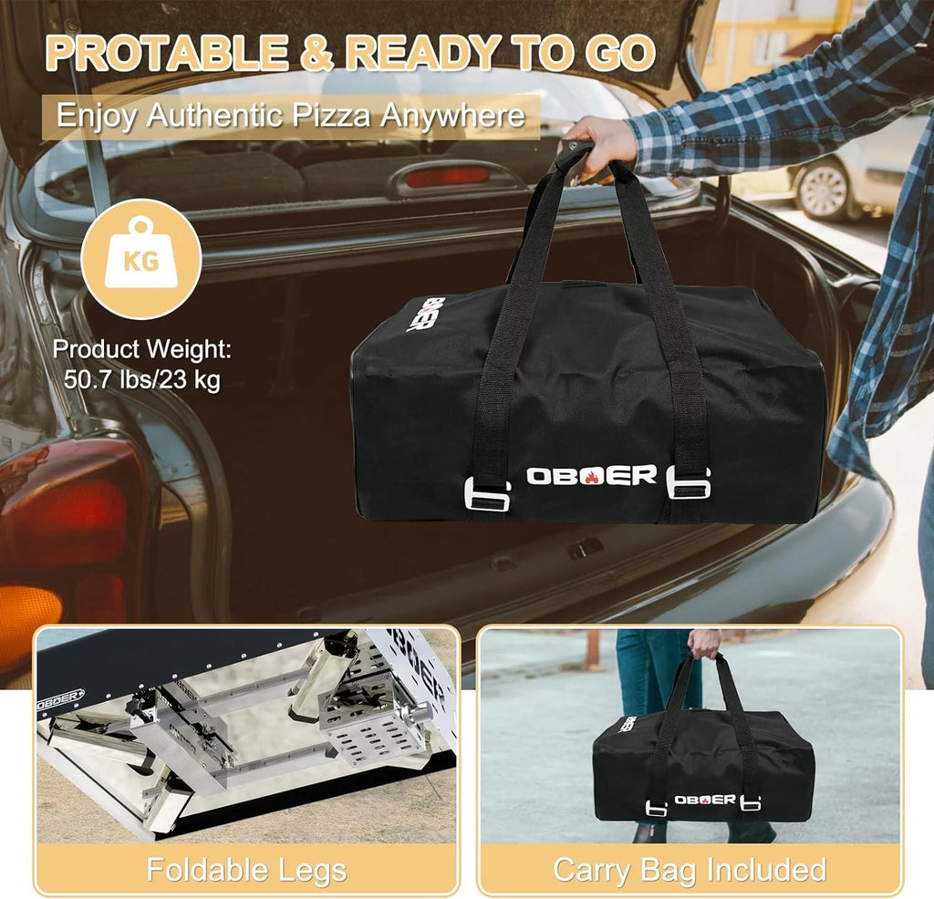 13 Multi-Fuel Rotatable Portable Pizza Oven D581