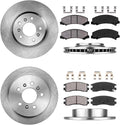 Front and Rear Brake Pads Rotors and Clips X718227