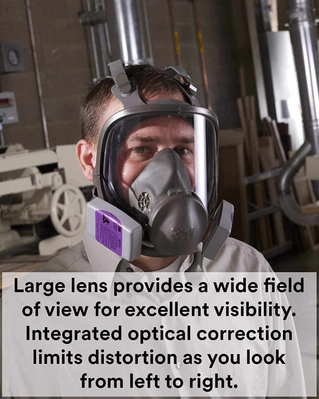 Grey Medium Full Face Mask Respirator A610