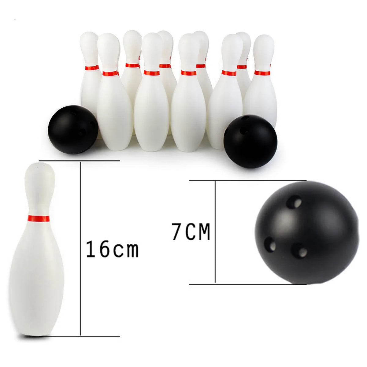 12Pcs Toddler Kids Bowling Game Set I816