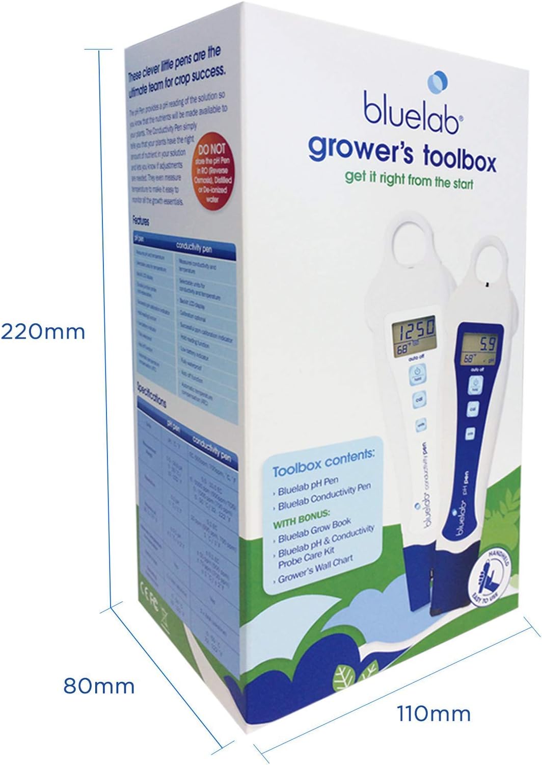 Conductivity Tester and pH Meter with Probe Care Kit N566