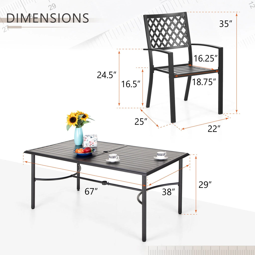 7 Piece Outdoor Patio Dining Set M368