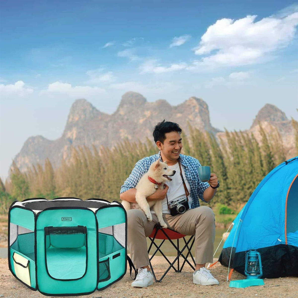 Portable Foldable Pet Playpen O355
