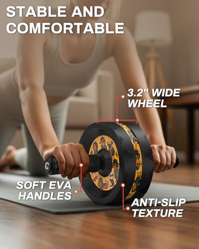 Ab Roller Wheel with Knee Pad R551