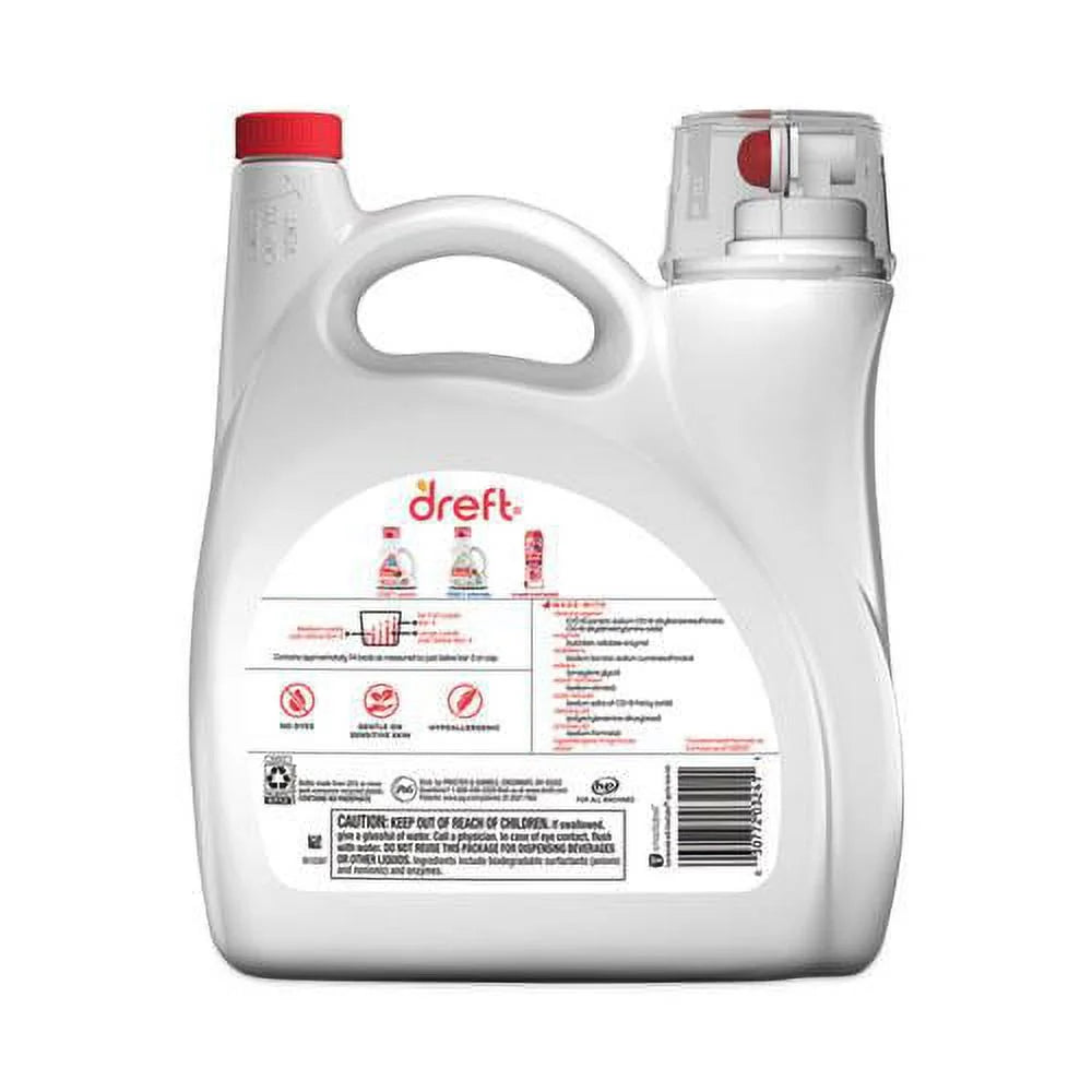 Ultra Laundry Detergent, Baby Powder Scent, 165 Oz Bottle, 4/carton Y893584
