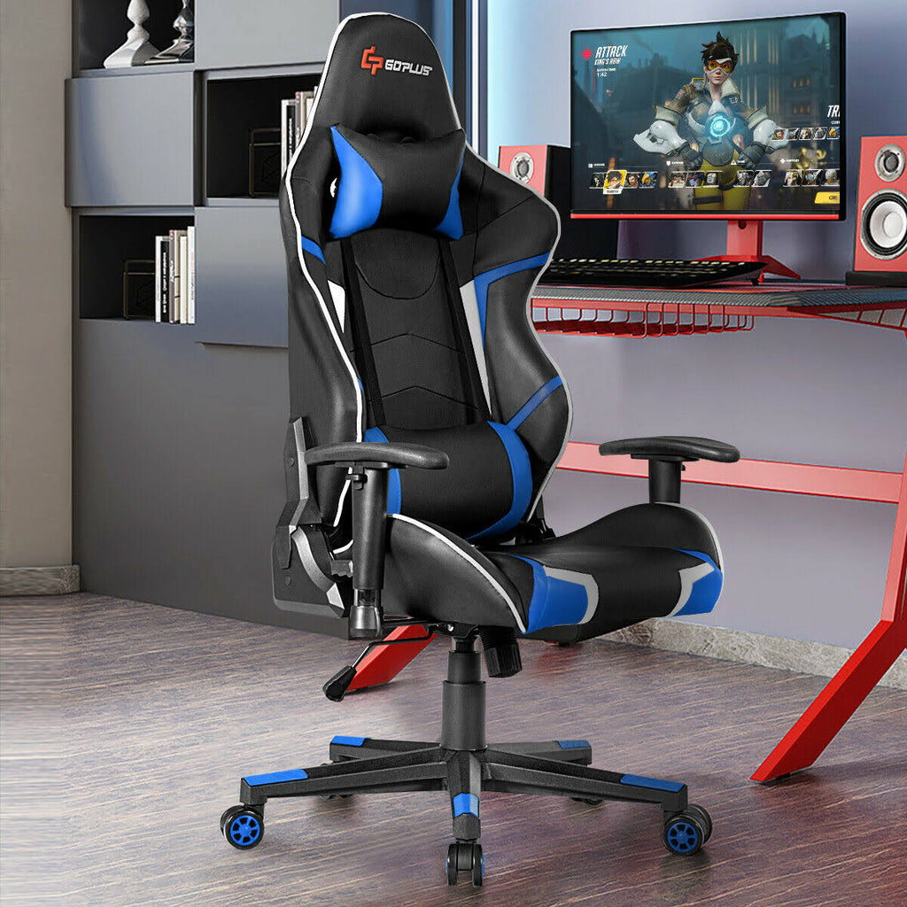 Blue Gaming Reclining Racing Chair L584978