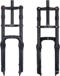 Double Shoulder Snow Front Fork 130mm Travel Air Suspension Bike Fork E4084
