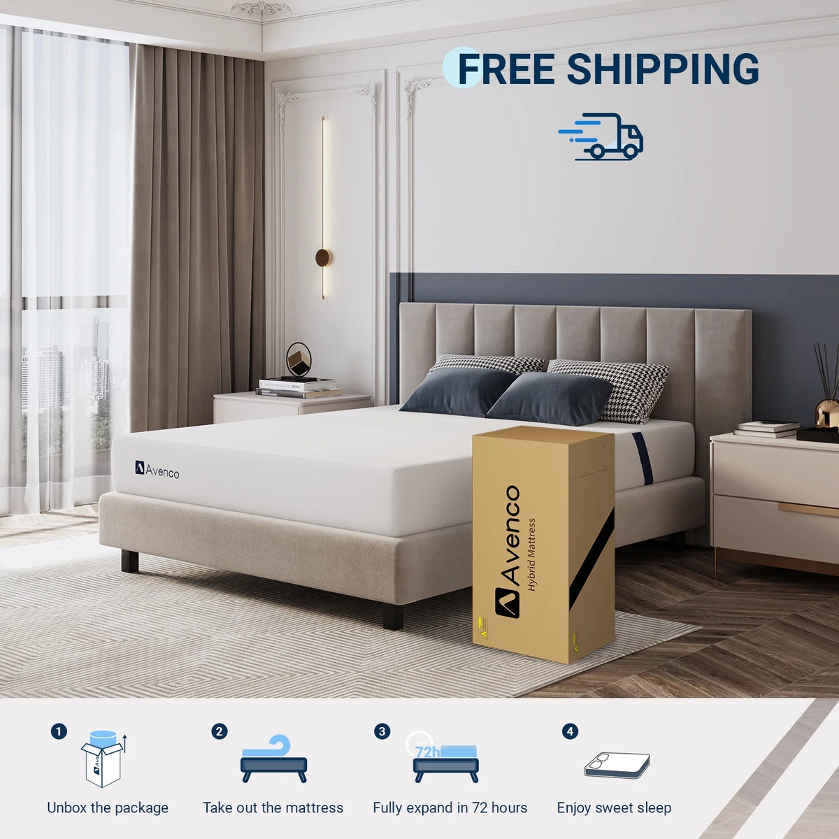 Twin Size Cooling Gel Memory Foam Mattress A188377