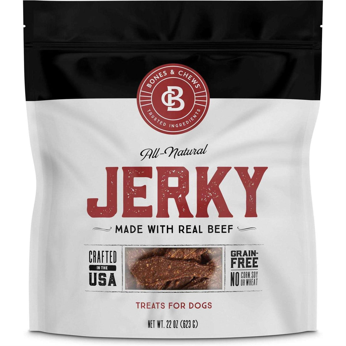 All Natural Grain-Free Beef Jerky Dog Treats A67495