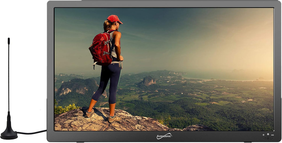 13 Portable Widescreen LED TV with Rechargeable Battery C6564