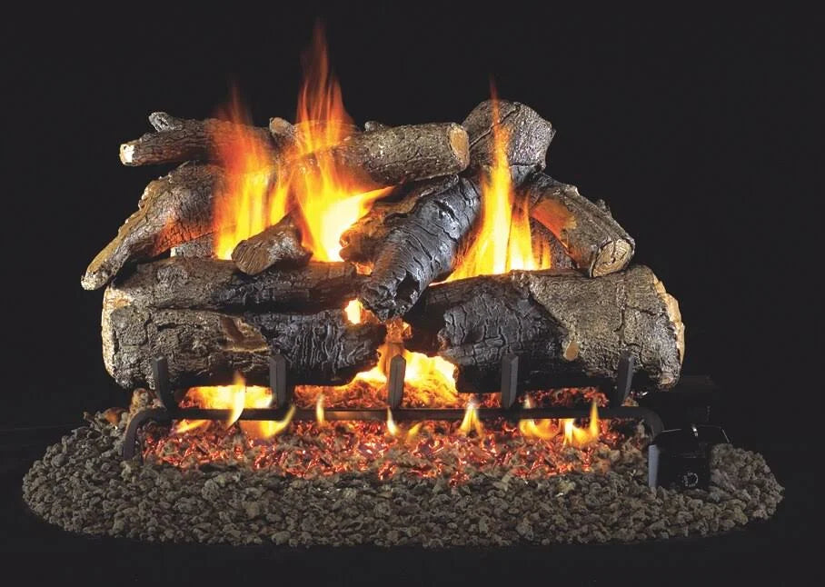 24x22 Vented Charred American Oak GAS Logs J86690
