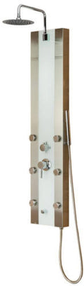 White Glass Shower Panel A2047