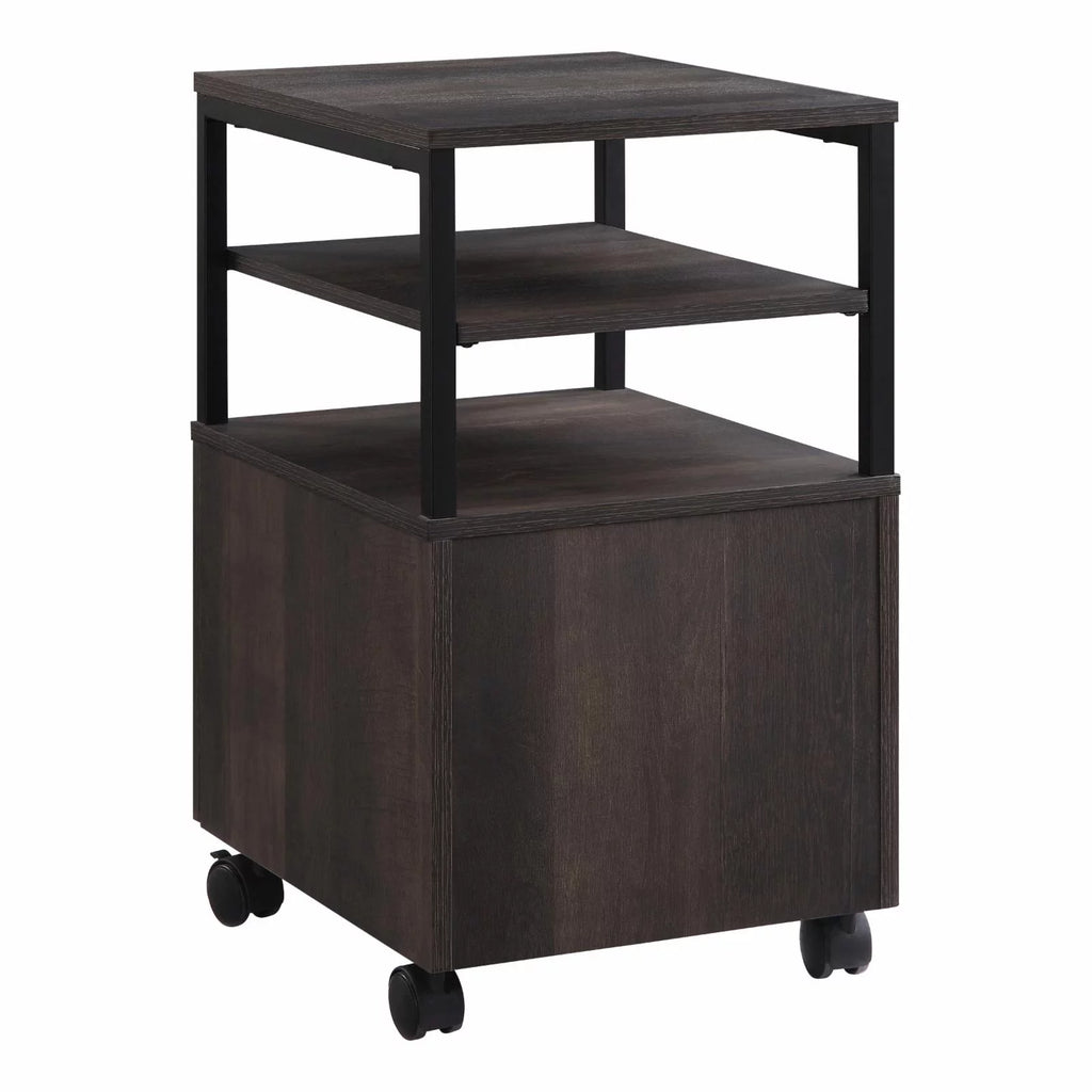 Wood 1-Drawer Mobile Storage Cart G5505