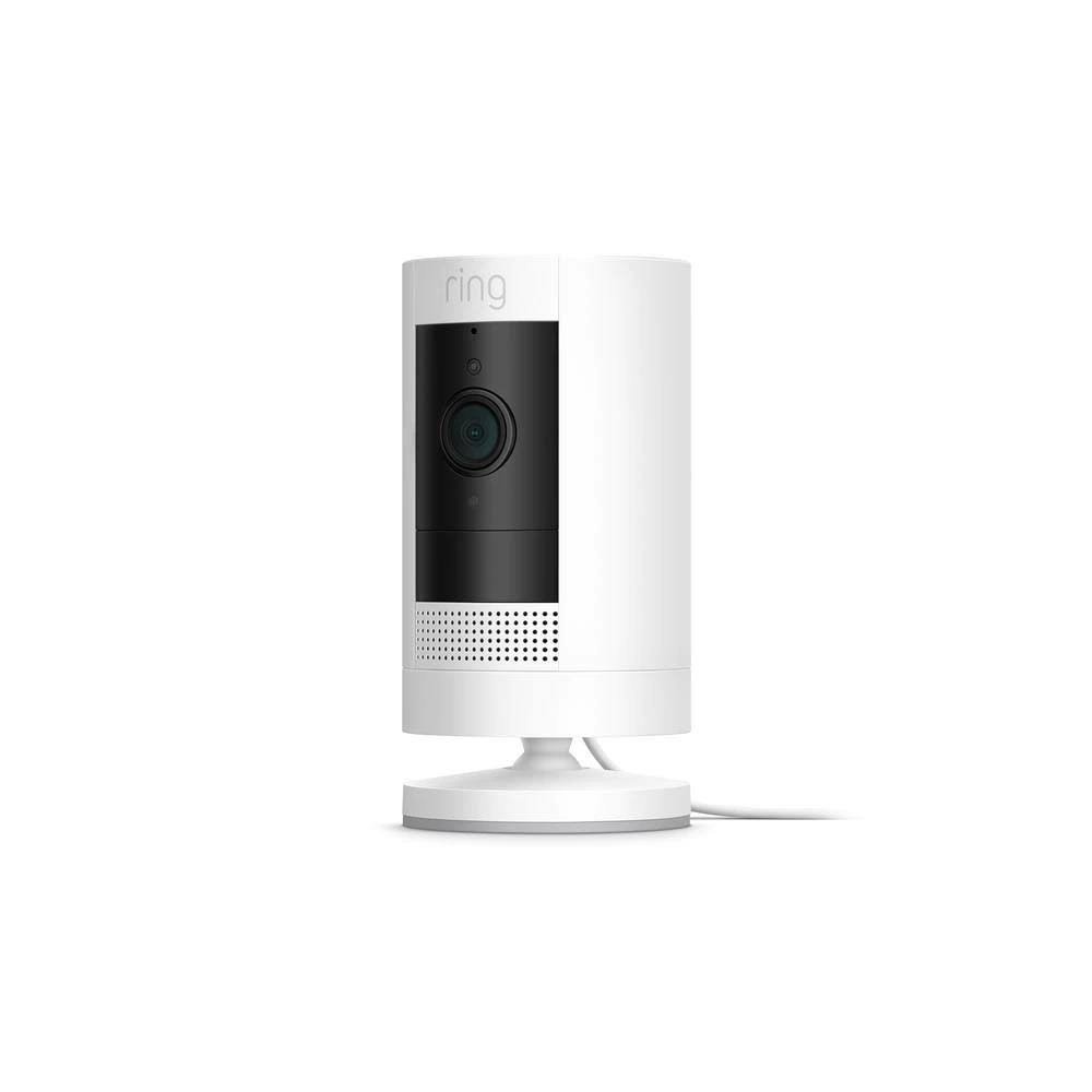 Stick Up Cam Wired Black with Echo Dot Charcoal R967910