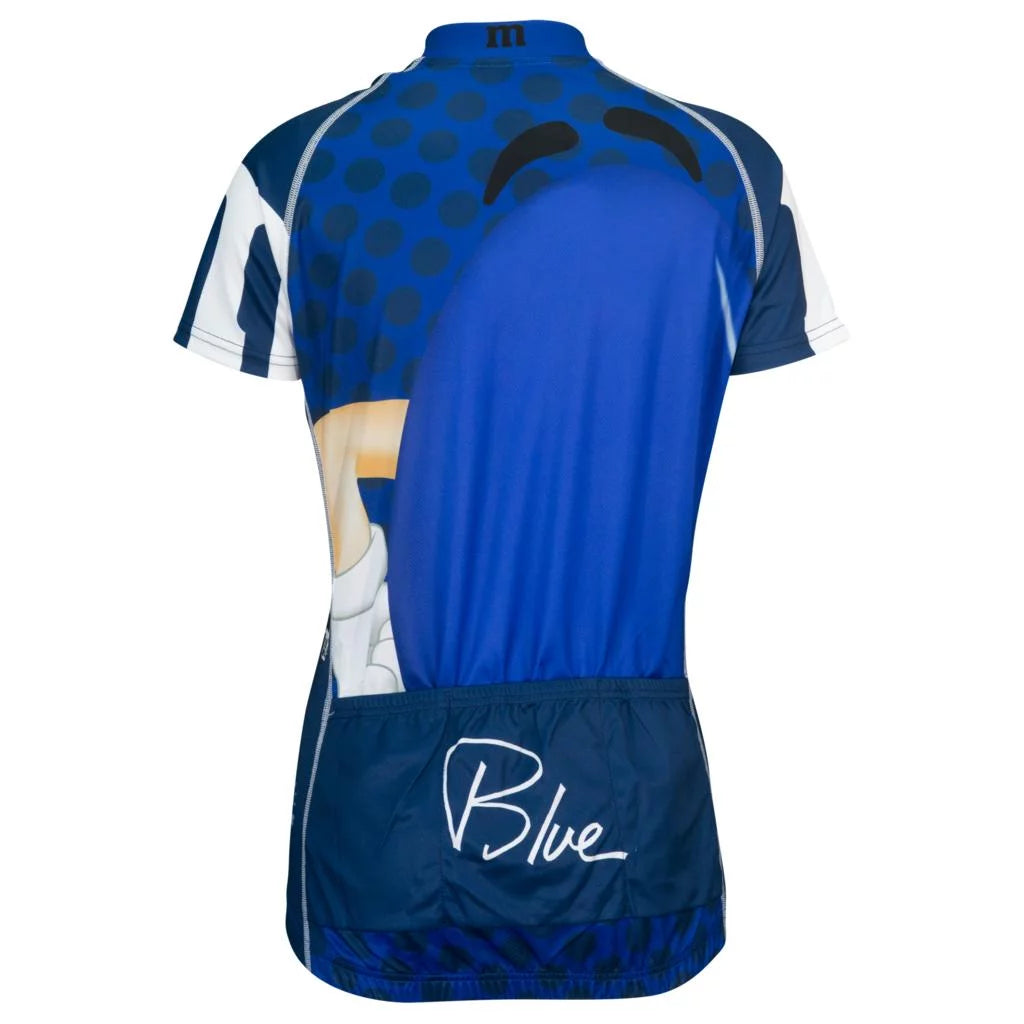 Women's Blue Cycling Jersey P3442