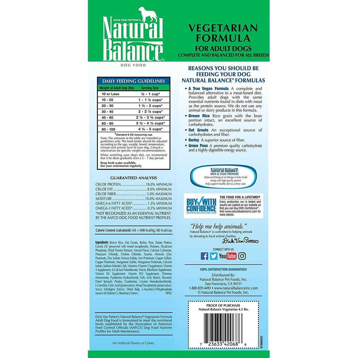 Limited Ingredient Vegetarian Recipe Dry Dog Food C182761