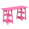 Pink Double Trestle Desk H1707