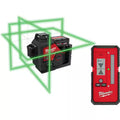 12-Volt Cordless Green 3-Plane Laser Level Kit with Laser Detector M340461